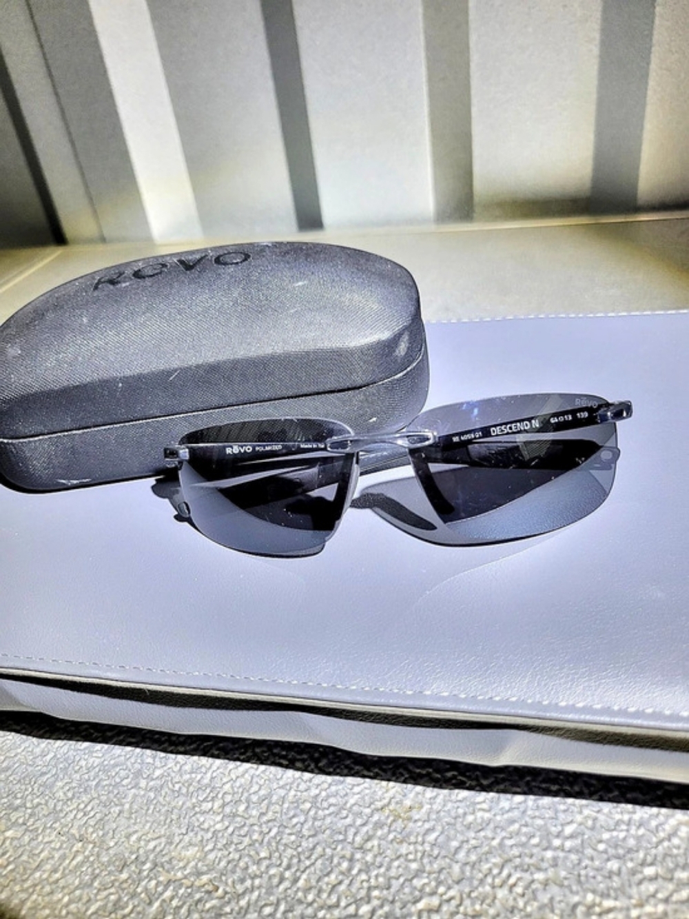 Revo Descend Black Sunglasses Like New
